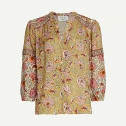 Ba&sh Womens Chemise Blouse - Ocre