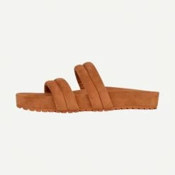 Varley Giles Quilted Slides - Cashew Womens