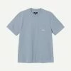Stussy Stock Logo SS Crew Slate Mens