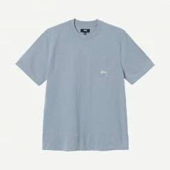 Stussy Stock Logo SS Crew Slate Mens