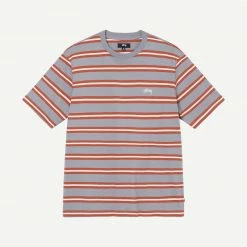 Stussy Multi Stripe Crew Mens