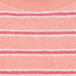 Stussy Striped Terry SS Crew - Peach Mens