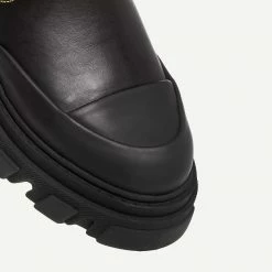 Ganni Womens Low Chelsea Boot Calf Leather Black