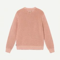 Stussy Pigment Dyed Loose Gauge Sweater - Peach
