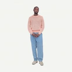 Stussy Pigment Dyed Loose Gauge Sweater - Peach