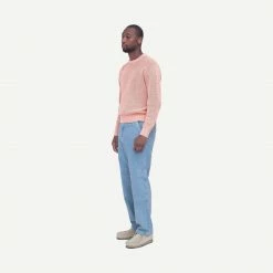 Stussy Pigment Dyed Loose Gauge Sweater - Peach