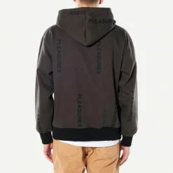 Pleasures Mobile Pinstripe Hoodie - Black Mens
