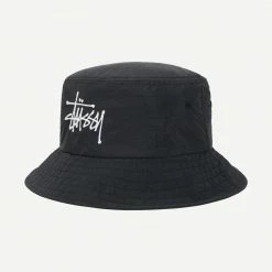 Stussy Peached Nylon Basic Bucket Hat (more Colors Available) Mens