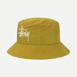 Stussy Peached Nylon Basic Bucket Hat (more Colors Available) Mens