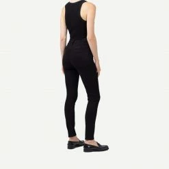 Citizens Of Humanity Chrissy High Rise Skinny In Plush Black