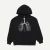 Pleasures Black Breathe Hoodie Mens