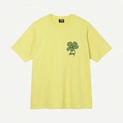 Stussy Mens Flower Tee - Yellow