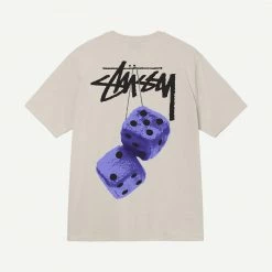 Stussy Mens Fuzzy Dice Tee - Smoke