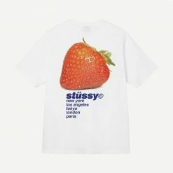 Stussy Mens Strawberry Tee - White