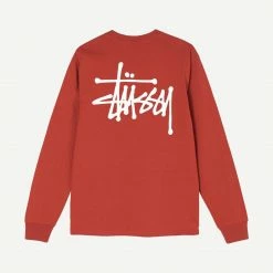 Basic Stussy L/S Tee Brick Mens