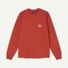 Basic Stussy L/S Tee Brick Mens