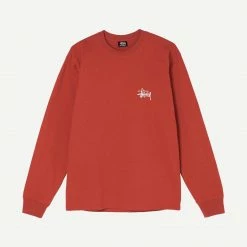 Basic Stussy L/S Tee Brick Mens