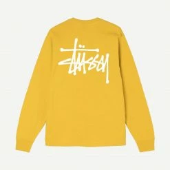 Mens Basic Stussy L/S Tee Honey