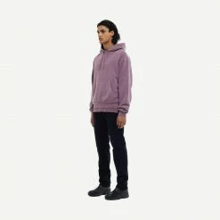 John Elliott Mens Interval Hoodie Washed Bordeaux