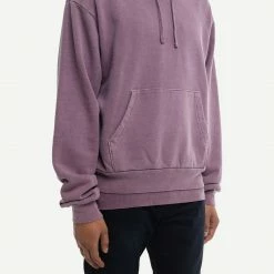 John Elliott Mens Interval Hoodie Washed Bordeaux