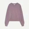 John Elliott Mens Interval Crew In Washed Bordeaux
