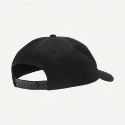 By Parra Fonted 6 Panel Hat Black Mens
