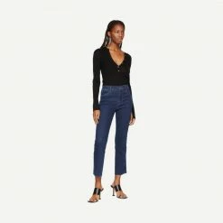 Frame Denim Le High Straight Dalvin Womens