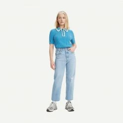 Levi's Womens Ribcage Straight Ankle Jean - Samba Done