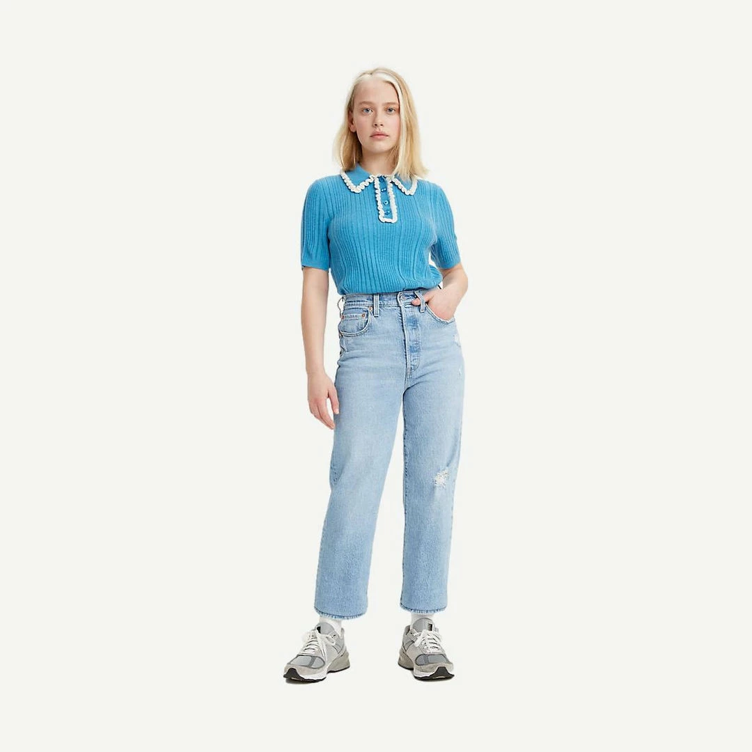 Levi's Womens Ribcage Straight Ankle Jean - Samba Done 3 Levi's Womens Ribcage Straight Ankle Jean - Samba Done
