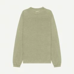 John Elliott 900 LS Mock Tee Eucalyptus