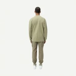 John Elliott 900 LS Mock Tee Eucalyptus