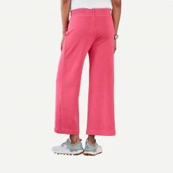 Sundry Womens Crop Flare Sweatpant In Hibiscus