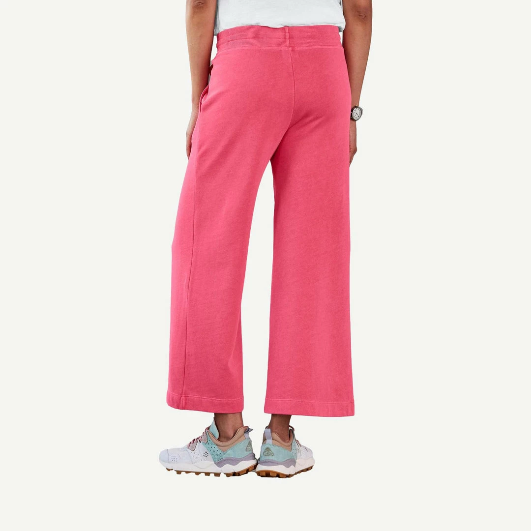 Sundry Womens Crop Flare Sweatpant In Hibiscus 4 Sundry Womens Crop Flare Sweatpant In Hibiscus