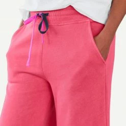 Sundry Womens Crop Flare Sweatpant In Hibiscus 7 Sundry Womens Crop Flare Sweatpant In Hibiscus