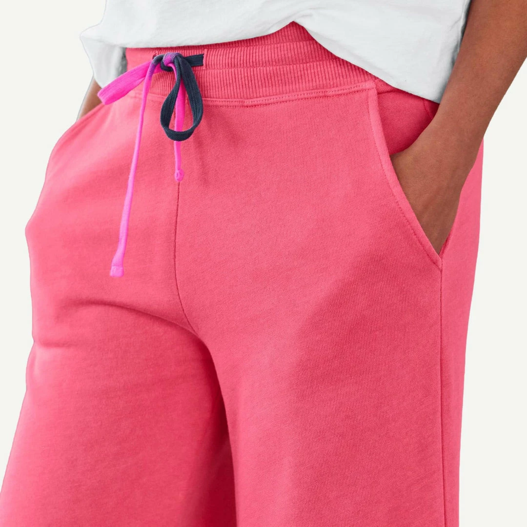 Sundry Womens Crop Flare Sweatpant In Hibiscus 5 Sundry Womens Crop Flare Sweatpant In Hibiscus