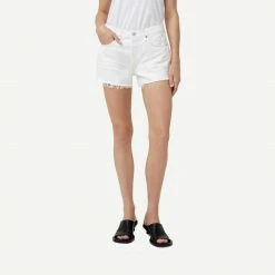 Agolde Parker Vintage Cut Off Short - Platinum Womens