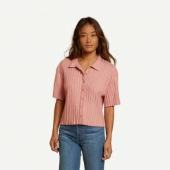 Nation LTD Aero Resort Shirt - Geranium