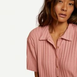 Nation LTD Aero Resort Shirt - Geranium 8 Nation LTD Aero Resort Shirt - Geranium