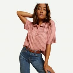 Nation LTD Aero Resort Shirt - Geranium 9 Nation LTD Aero Resort Shirt - Geranium