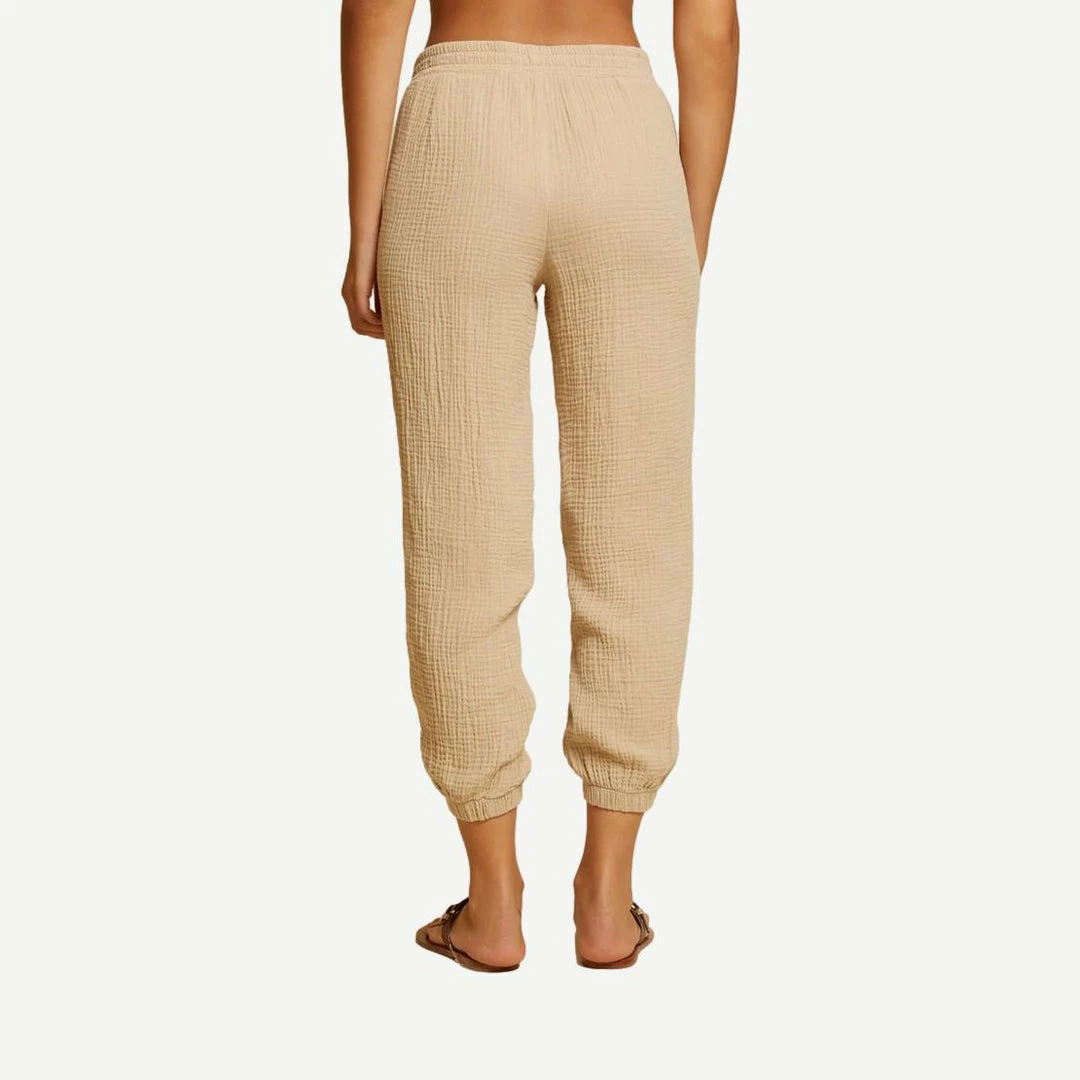 Nation LTD Womens Cairo Gauze Lounge Pant - Almond Milk 5 Nation LTD Womens Cairo Gauze Lounge Pant - Almond Milk