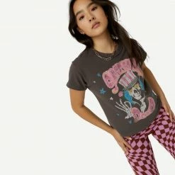 Daydreamer Grateful Dead Forever Skelly Reverse GF Tee - Washed Black