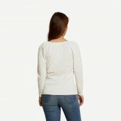 Nation LTD Womens Cherry Scoop Neck Tee Off White