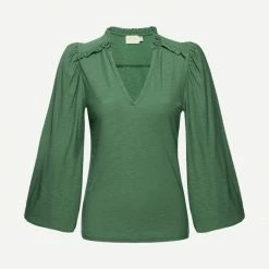 Nation LTD Claudine Yoked Tee - Jade