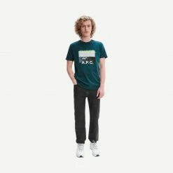 A.P.C. Mens T-Shirt Stanley In Green
