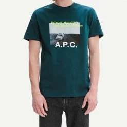 A.P.C. Mens T-Shirt Stanley In Green