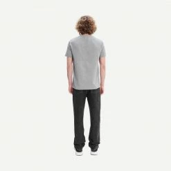 A.P.C. Mens T-Shirt Gauthier In Heathered Light Grey
