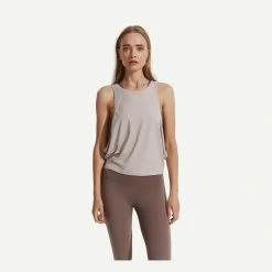 Varley Buckley Active Tank - Silver Grey Marl Womens 8 Varley Buckley Active Tank - Silver Grey Marl Womens