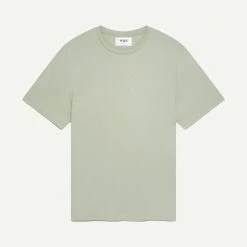 Wax London Reid SS Tee Compact Cotton - Light Green
