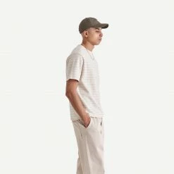 Wax London Dean Tee Trail Stripe - Pink