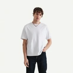 Wax London Dean Tee With Tonal Embroidery Mens 8 Wax London Dean Tee With Tonal Embroidery Mens